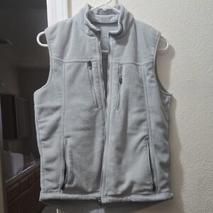 Scottevest Fireside Fleece Gray  Vest with Zipper Pockets